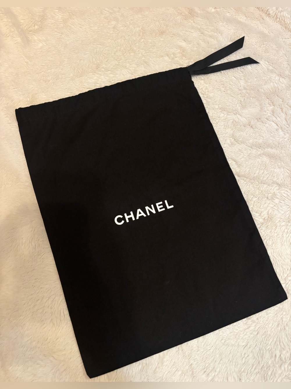 Chanel authentic black dust bag 15 x 11